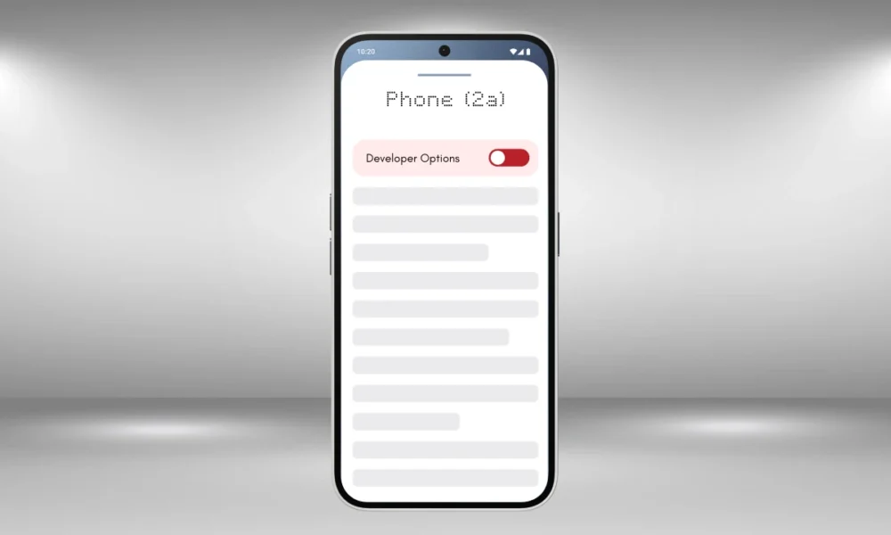 Developer Options in Nothing Phone 2a