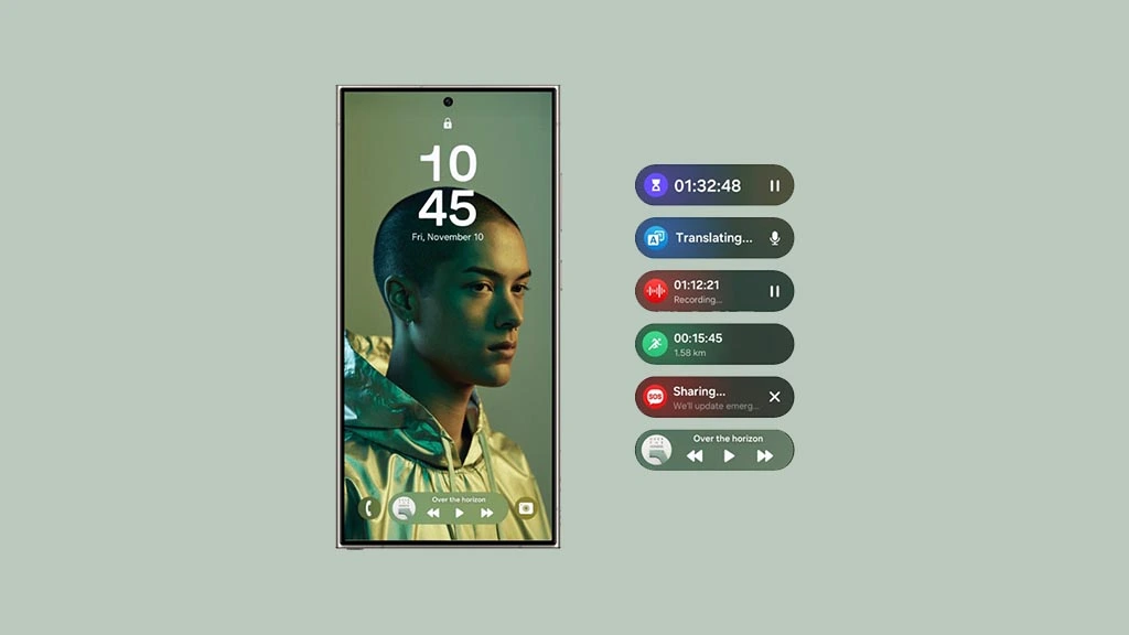 Samsung Now Bar in One UI 7